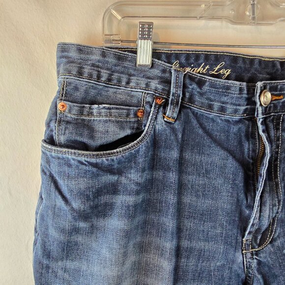 Tommy Bahama Jeans Mens 42x32 Blue Denim Standard Straight Leg Dark Wash Comfort - Picture 4 of 11